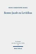 E-Book (pdf) Benno Jacob zu Levitikus von Hans-Christoph Aurin
