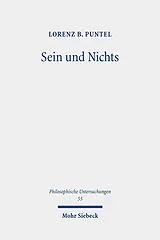 Kartonierter Einband (Kt) Sein und Nichts von Lorenz B. Puntel