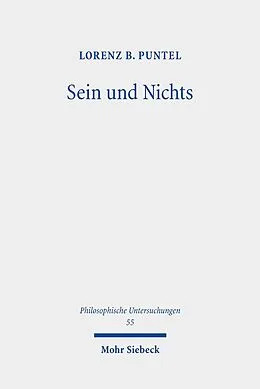 E-Book (pdf) Sein und Nichts von Lorenz B. Puntel