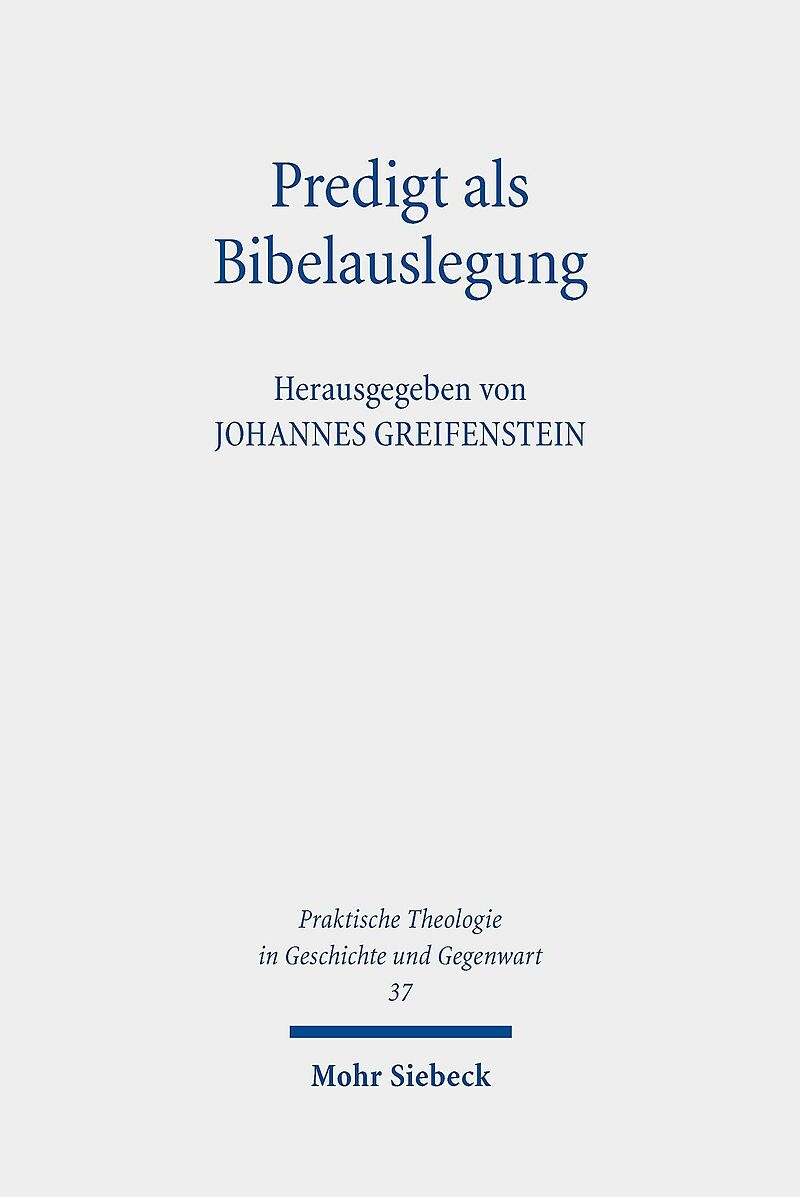 Predigt als Bibelauslegung