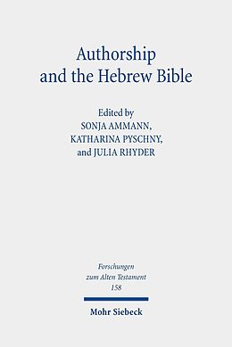 eBook (pdf) Authorship and the Hebrew Bible de 