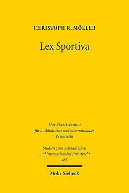 E-Book (pdf) Lex Sportiva von Christoph R. Möller