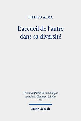 eBook (pdf) L'accueil de l'autre dans sa diversité de Filippo Alma