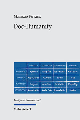 Livre Relié Doc-Humanity de Maurizio Ferraris