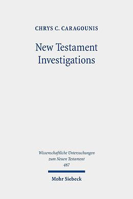 eBook (pdf) New Testament Investigations de Chrys C. Caragounis