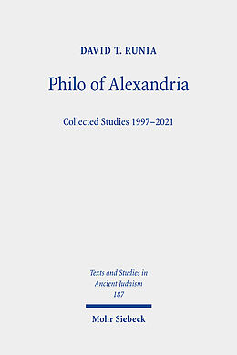 Livre Relié Philo of Alexandria de David T. Runia