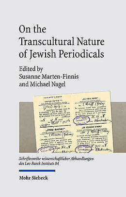 Livre Relié On the Transcultural Nature of Jewish Periodicals de 