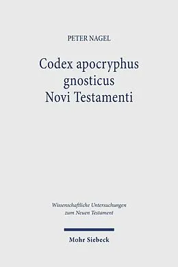 E-Book (pdf) Codex apocryphus gnosticus Novi Testamenti von Peter Nagel