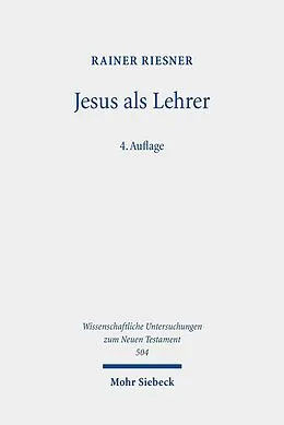 E-Book (pdf) Jesus als Lehrer von Rainer Riesner