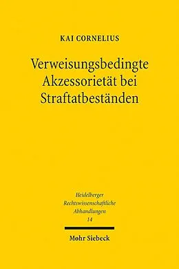 E-Book (pdf) Verweisungsbedingte Akzessorietät bei Straftatbeständen von Kai Cornelius
