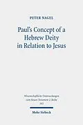 E-Book (pdf) Paul's Concept of a Hebrew Deity in Relation to Jesus von Peter Nagel