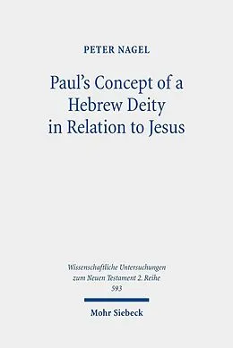 E-Book (pdf) Paul's Concept of a Hebrew Deity in Relation to Jesus von Peter Nagel