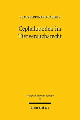 E-Book (pdf) Cephalopoden im Tierversuchsrecht von Klaus Ferdinand Gärditz
