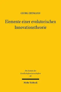 E-Book (pdf) Elemente einer evolutorischen Innovationstheorie von Georg Erdmann