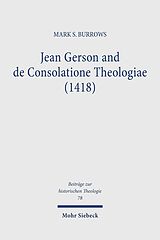 eBook (pdf) Jean Gerson and de Consolatione Theologiae (1418) de Mark S. Burrows