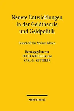 E-Book (pdf) Neuere Entwicklungen in der Geldtheorie und Geldpolitik von 