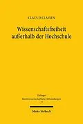 E-Book (pdf) Wissenschaftsfreiheit außerhalb der Hochschule von Claus Dieter Classen