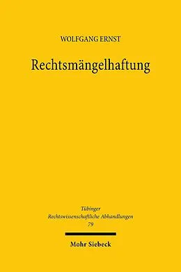 E-Book (pdf) Rechtsmängelhaftung von Wolfgang Ernst