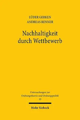 E-Book (pdf) Nachhaltigkeit durch Wettbewerb von Lüder Gerken, Andreas Renner