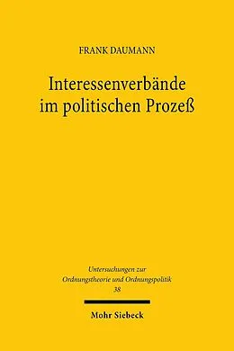 E-Book (pdf) Interessenverbände im politischen Prozeß von Frank Daumann