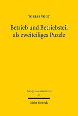 E-Book (pdf) Betrieb und Betriebsteil als zweiteiliges Puzzle von Tobias Vogt