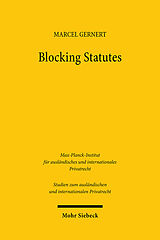 Kartonierter Einband Blocking Statutes von Marcel Gernert