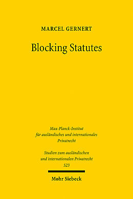 Kartonierter Einband Blocking Statutes von Marcel Gernert