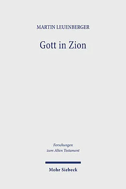 E-Book (pdf) Gott in Zion von Martin Leuenberger