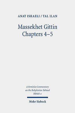 E-Book (pdf) Massekhet Gittin Chapters 4-5 von Tal Ilan, Anat Israeli