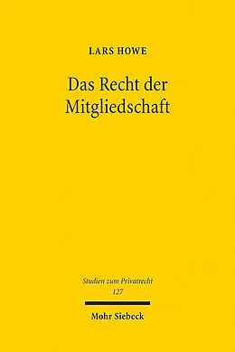 E-Book (pdf) Das Recht der Mitgliedschaft von Lars Howe