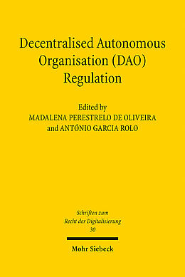 Couverture cartonnée Decentralised Autonomous Organisation (DAO) Regulation de 