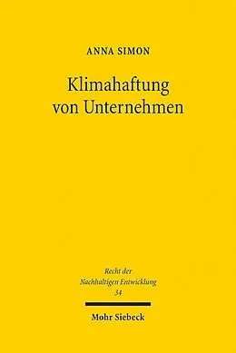 E-Book (pdf) Klimahaftung von Unternehmen von Anna Simon