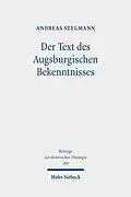 E-Book (pdf) Der Text des Augsburgischen Bekenntnisses von Andreas Stegmann