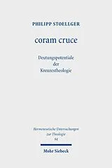 Kartonierter Einband coram cruce von Philipp Stoellger