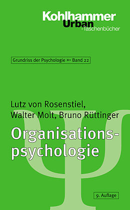 Kartonierter Einband Organisationspsychologie von Lutz von Rosenstiel, Walter Molt, Bruno Rüttinger