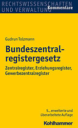 E-Book (pdf) Bundeszentralregistergesetz von Gudrun Tolzmann