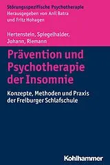 E-Book (pdf) Prävention und Psychotherapie der Insomnie von Elisabeth Hertenstein, Anna Johann, Dieter Riemann