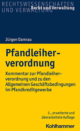 Kartonierter Einband Pfandleiherverordnung von Jürgen Damrau