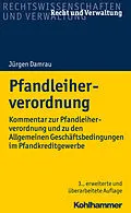 E-Book (pdf) Pfandleiherverordnung von Jürgen Damrau