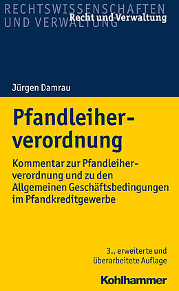 E-Book (pdf) Pfandleiherverordnung von Jürgen Damrau