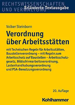E-Book (epub) Verordnung über Arbeitsstätten von Volker Steinborn