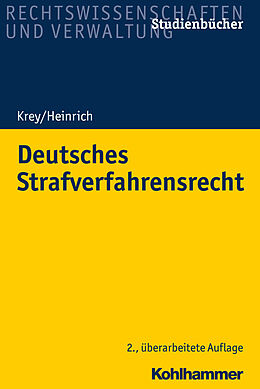 Kartonierter Einband Deutsches Strafverfahrensrecht von Manfred Heinrich
