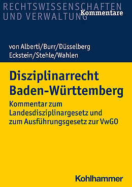 Kartonierter Einband Disziplinarrecht Baden-Württemberg von Dieter von Alberti, Beate Burr, Jörg Düsselberg