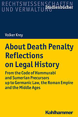 eBook (pdf) About Death Penalty. Reflections on Legal History de Volker Krey