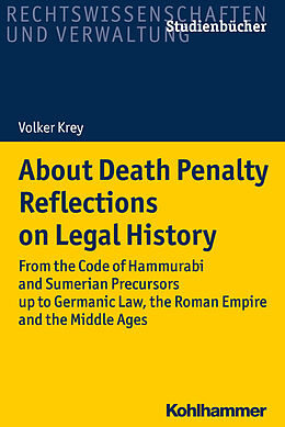 eBook (epub) About Death Penalty. Reflections on Legal History de Volker Krey