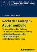 E-Book (epub) Recht der Anlagen-Außenwerbung von Karlheinz Schlotterbeck
