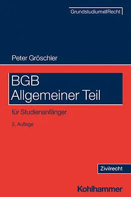 E-Book (pdf) BGB Allgemeiner Teil von Peter Gröschler