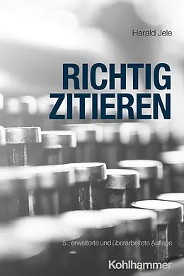 E-Book (pdf) Richtig zitieren von Harald Jele