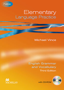 Couverture cartonnée Elementary Language Practice. Student's Book with CD-ROM and key de Michael Vince
