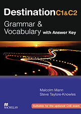 Couverture cartonnée Destination C1 & C2 Grammar and Vocabulary. Student's Book with Key de Malcolm Mann, Steve Taylore-Knowles